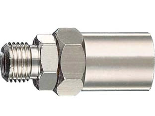 ATTACCO FILETTATO MASCHIO CON MASCHERINA- - attacco 1/4M per tubo ø mm.8X17 art.10/C - 5 pezzi ANI