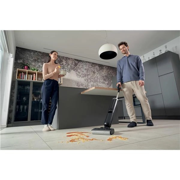 Hoover hw300 011 aspirapolvere a bastone 2 in 1 batteria secco e bagnato hepa senza sacchetto 0,5 l 220 w nero, argento - 36800003