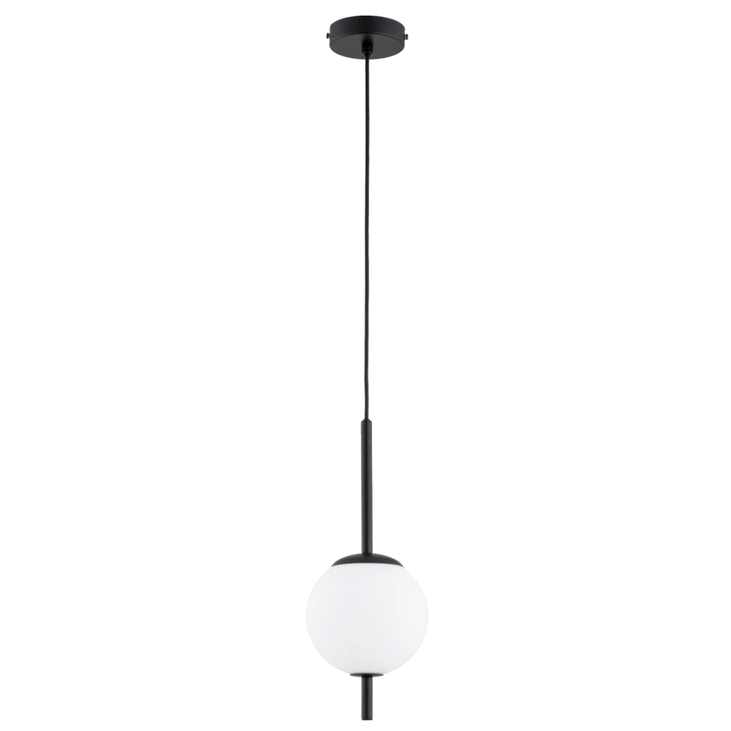 Lampada sospensione minimal sfera b/n DIORA E14 10W