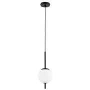 Lampada sospensione minimal sfera b/n DIORA E14 10W