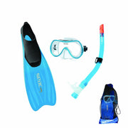 SET SUB `TRIS` RAGAZZO N.34/35, MASCHERA, BOCCAGLIO E PINNE