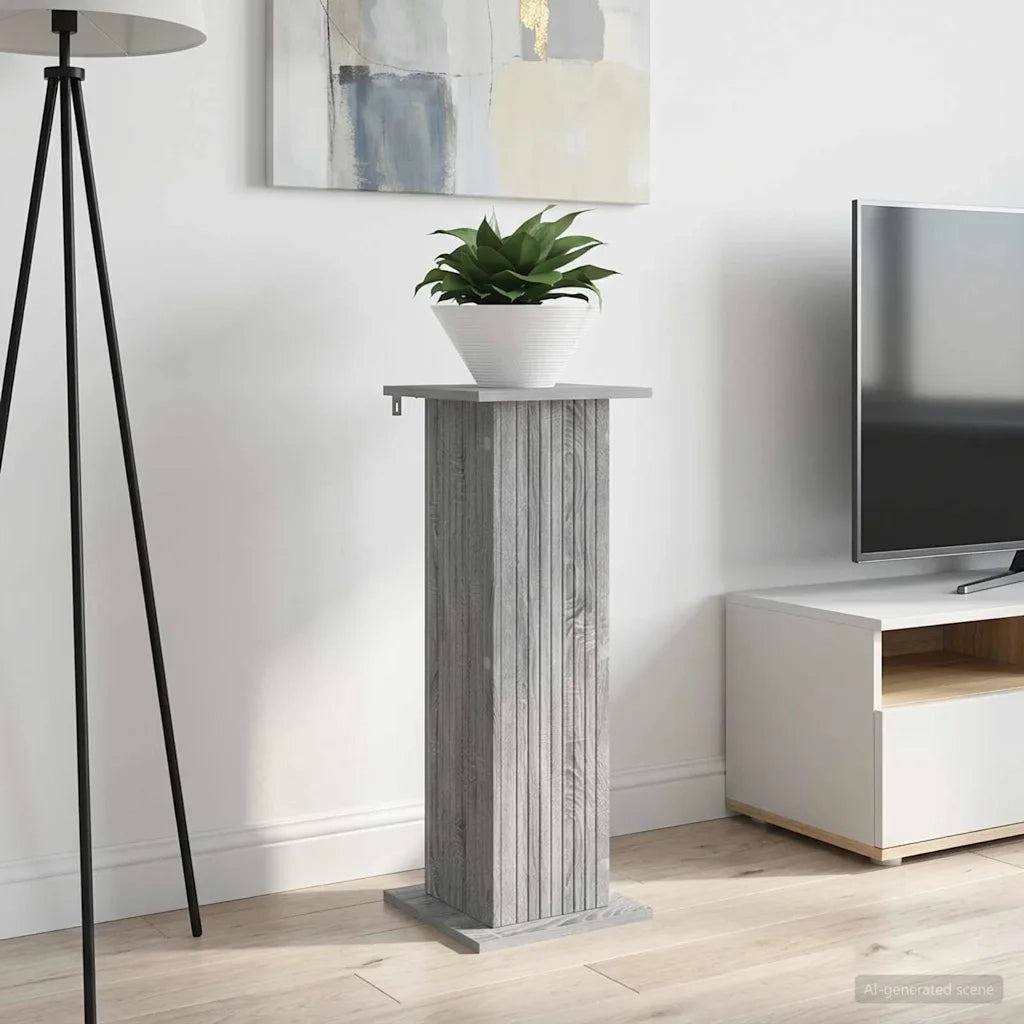 Supporto per piante | Sostegno per piante 2 pz Grigio Sonoma 30,5 x 30 x 80,5 cm