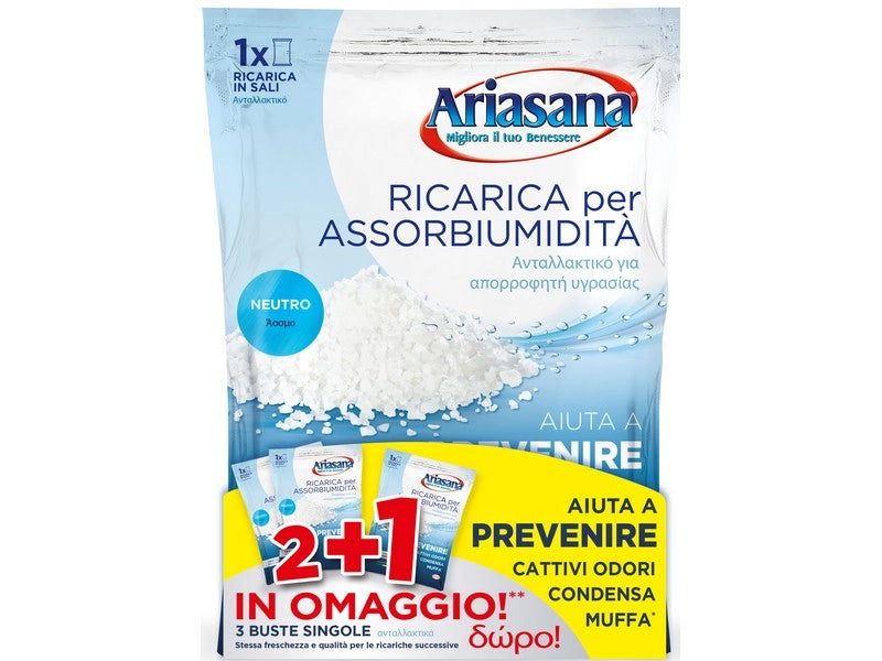 Henkel RICARICA INODORE PER ASSORBIUMIDITÀ ARIASANA (2+1 omaggio) 450 gr. 8.00 confezioni