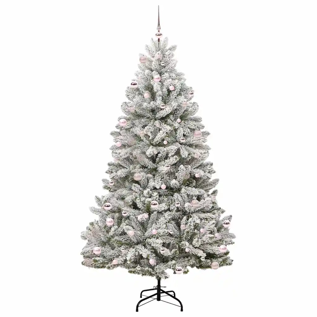 Albero di Natale artificiale con 300 LED Verde e Bianco 240 cm 3395768