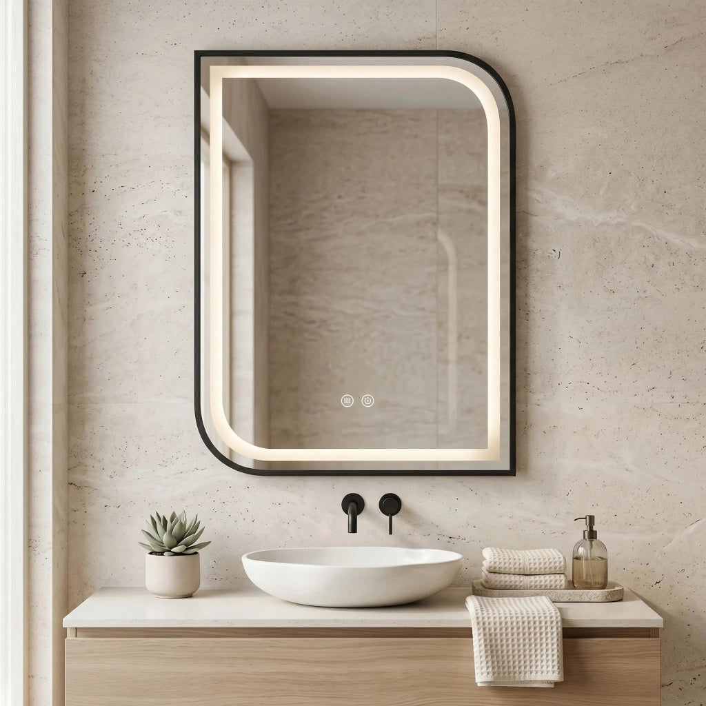 Specchio Led Zone 70x50 Black