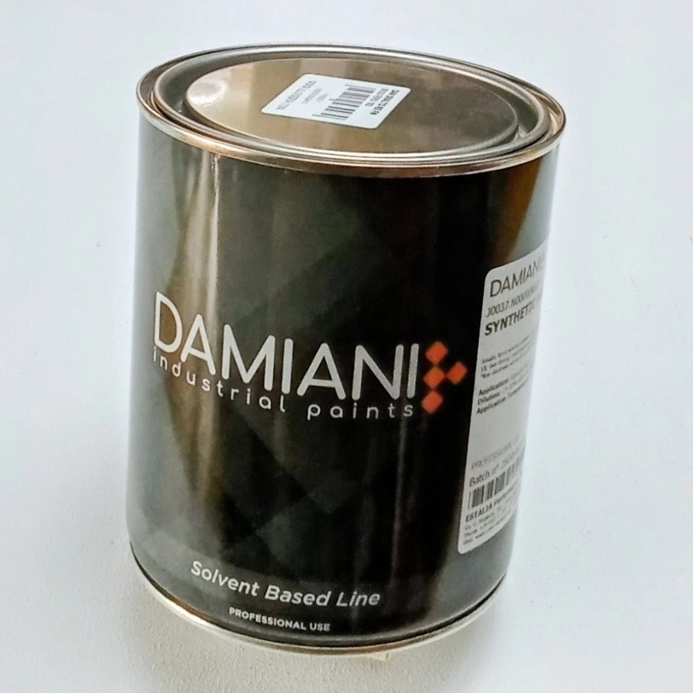 Damiani smalto 1kg base nitro sintetico tutti i ral 9000, brillantezza lucido, colore  ral 9011 - nero grafite