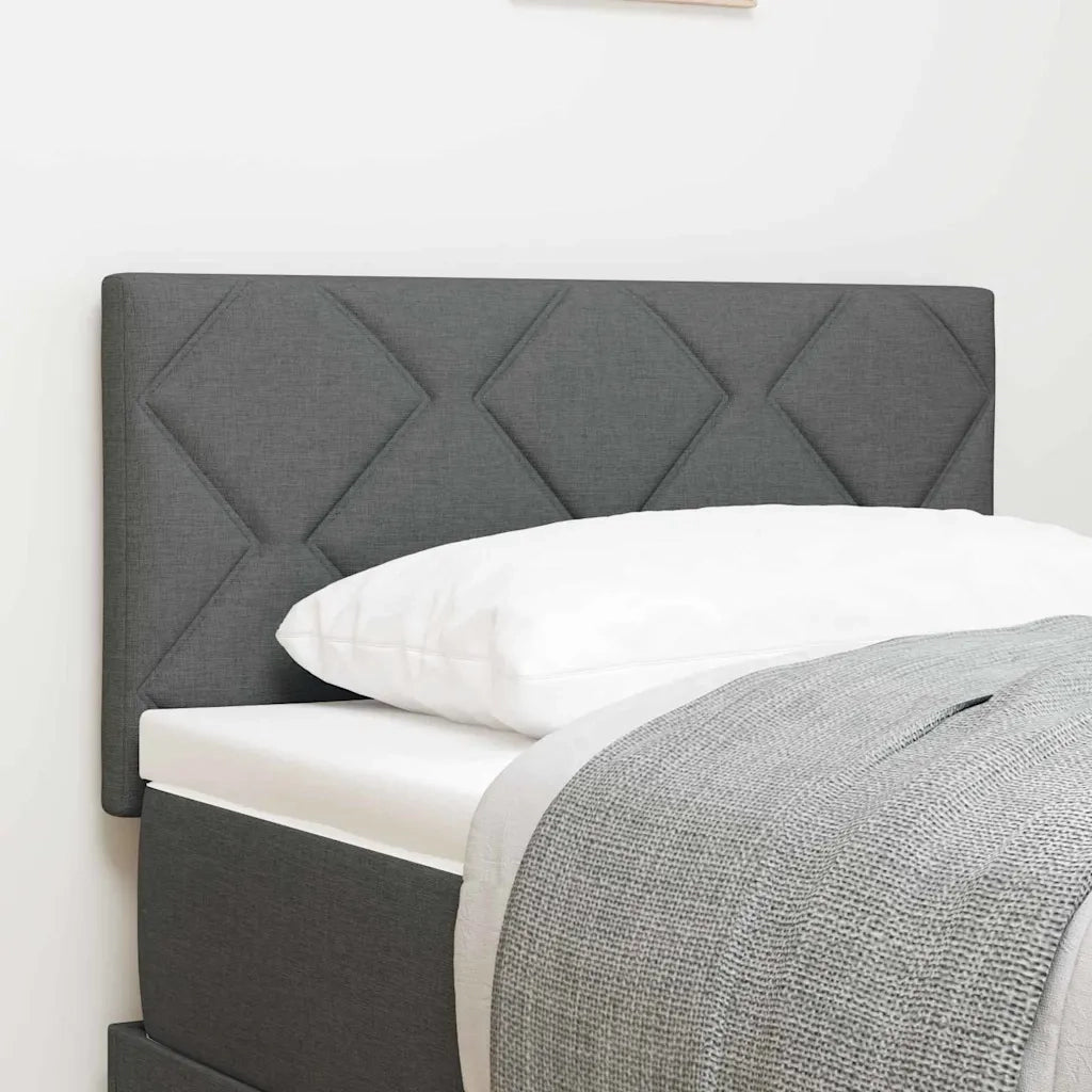 Testiera in Tessuto-Testata Grigio scuro 80 cm Tessuto