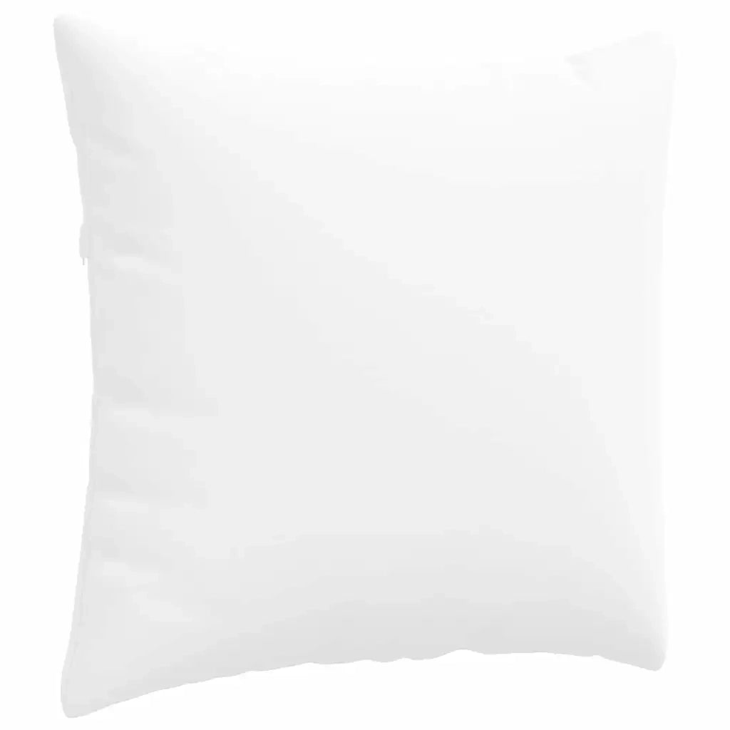 Cuscini da Divano 2 pz-Set di 2 Cuscini per Sofa Bianco 45 x 45 cm Tessuto