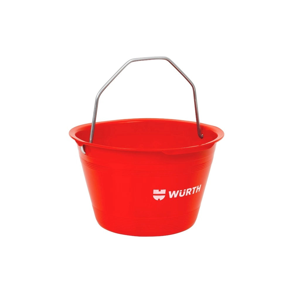 Wurth 5pz secchio per muratore extrastrong colore rosso