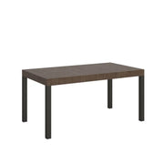 Tavolo allungabile 160/244x80 cm Everyday colore noce gambe antracite