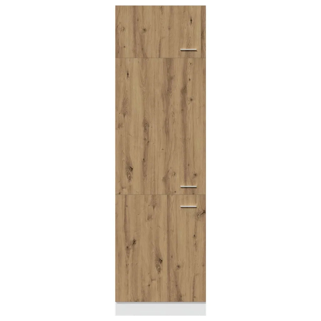 Mobile per Frigo “Lyon” Rovere Artigianale 60x57x207 cm 856126