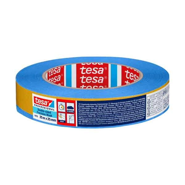NASTRO PER MASCHERATURE PROFESSIONALE PRECISION MASK '4470' 25 mm x 25 mt - 12 pezzi- TESA
