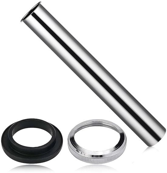 Verdoppiatore 200 mm - Sifon - Tubo di Scarico - Acciaio Inossidabile - Resistente alla Corrosione - Regolabile - Tubo di Scarico
