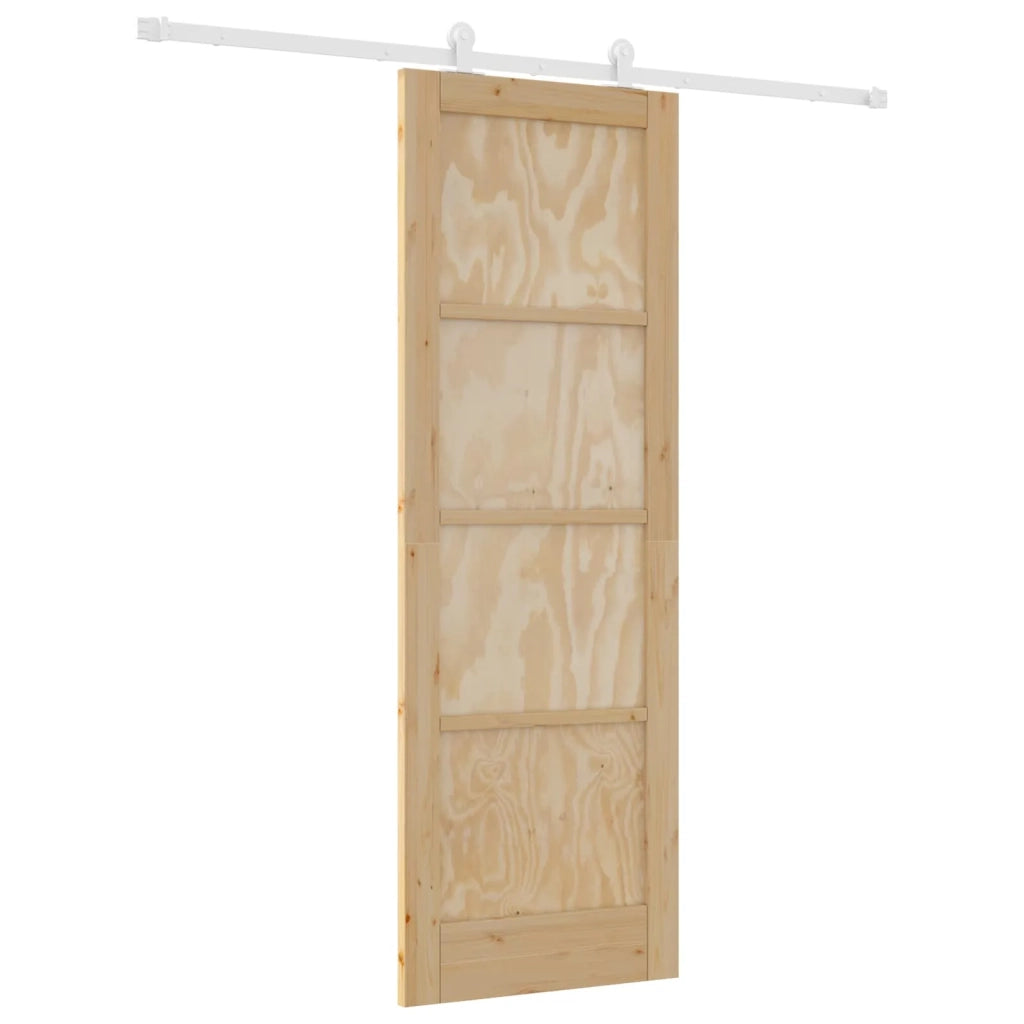 Porta scorrevole Naturale e Bianco 73,5 x 211 cm 3445477