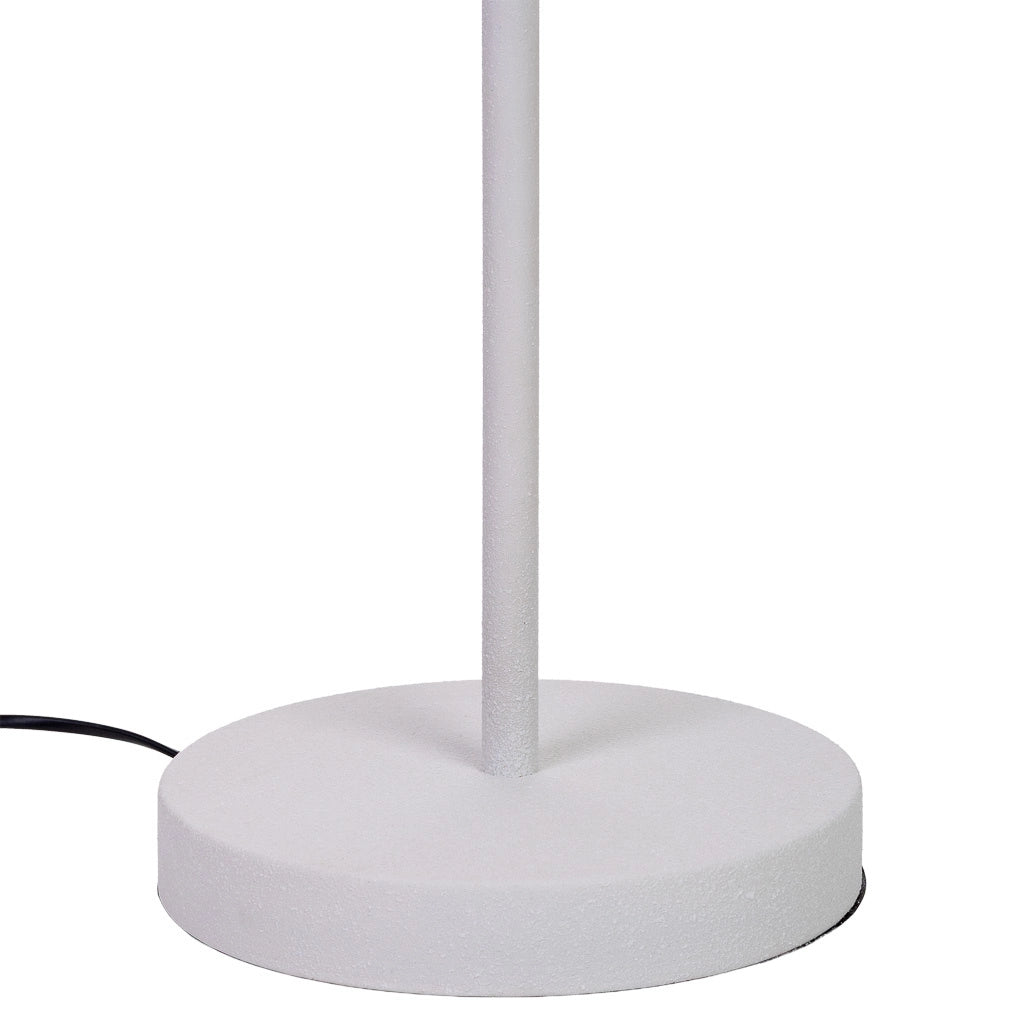 Lampada da terra in metallo bianco 40x40x154h cm