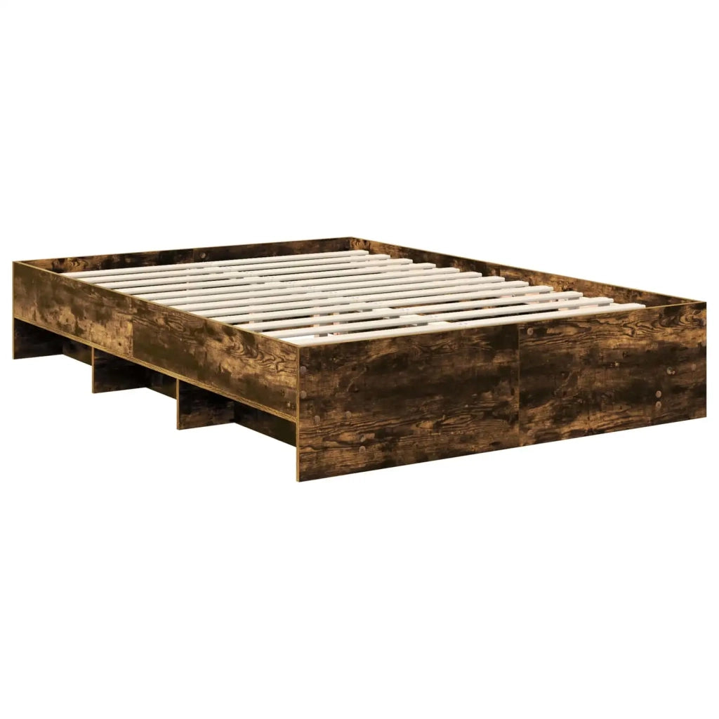 Struttura del letto Rovere fumé 140 x 200 cm Legno multistrato 3408855