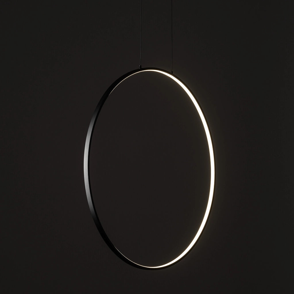 Lampada a sospensione Nowodvorski Circolo S nera LED 3000K