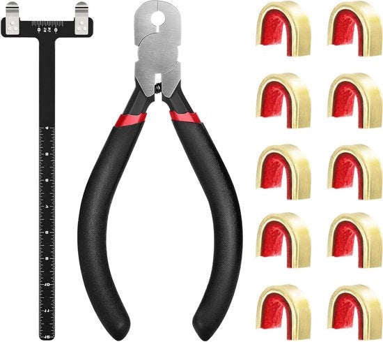 Accessori per tiro con l'arco compound e recurvo con scala T, righello quadrato e punteruolo.