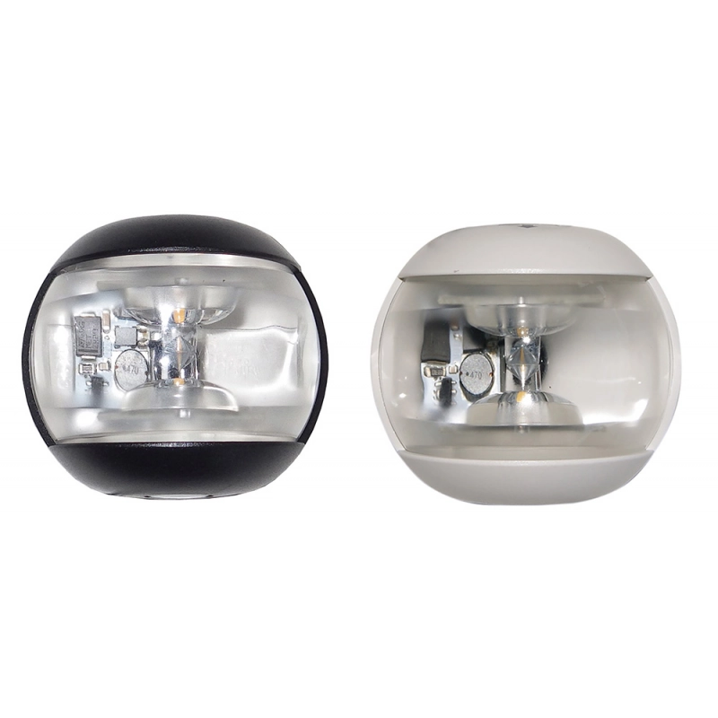 FANALE 225° POPPA DELFI  A LED WHITE MASTHEAD LIGHT BLACK CASE