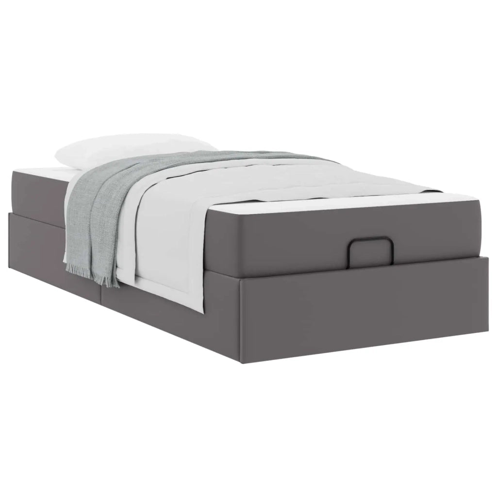 Struttura letto con materasso Altro 2 pcs Grigio PVC 3399407