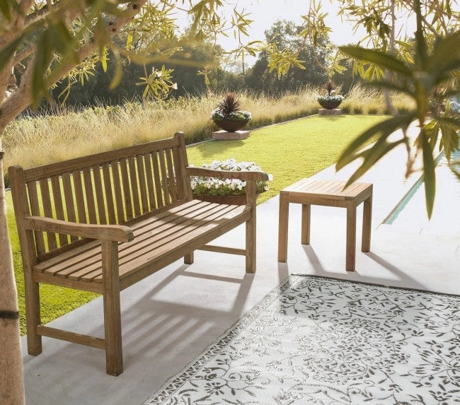 Tavolino 50x50x50h cm Quadro Teak