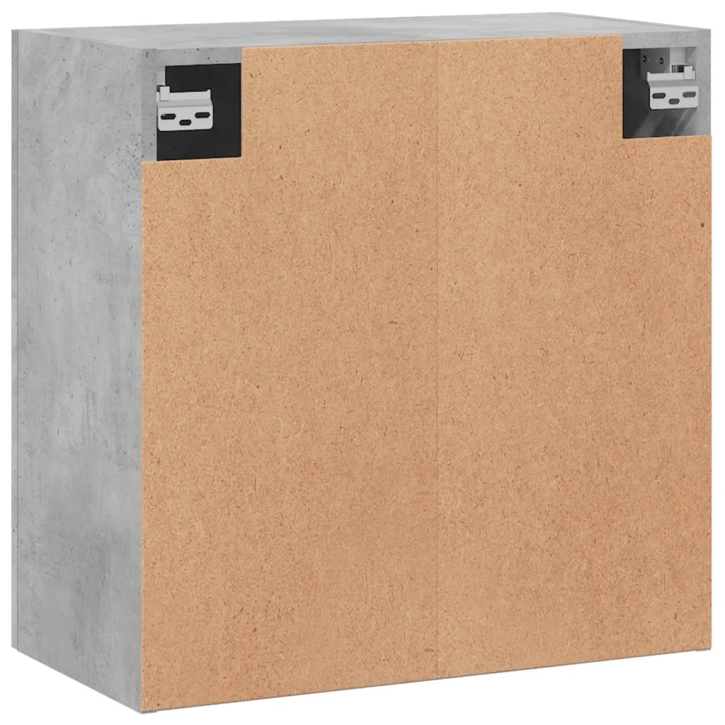 Mobiletto a muro rettangolare funzionale con vano contenitore 60 x 31 x 60 cm in legno composito grigio cemento 02_0048788