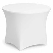 Cover Poliestere Bianco Tavolo Catering Ronda Tondo Cm ø180h74