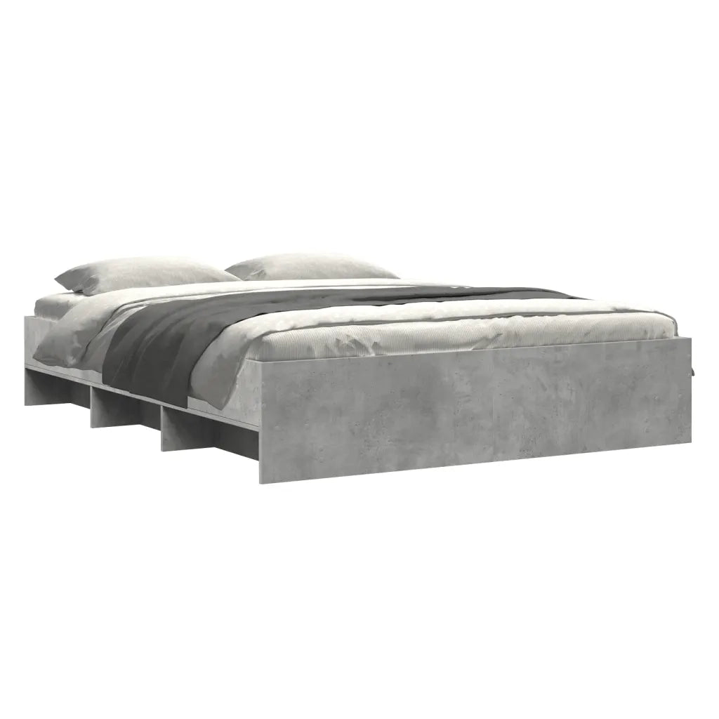 Giroletto-Struttura Letto Grigio Cemento 150x200 cm in Legno Multistrato 767555