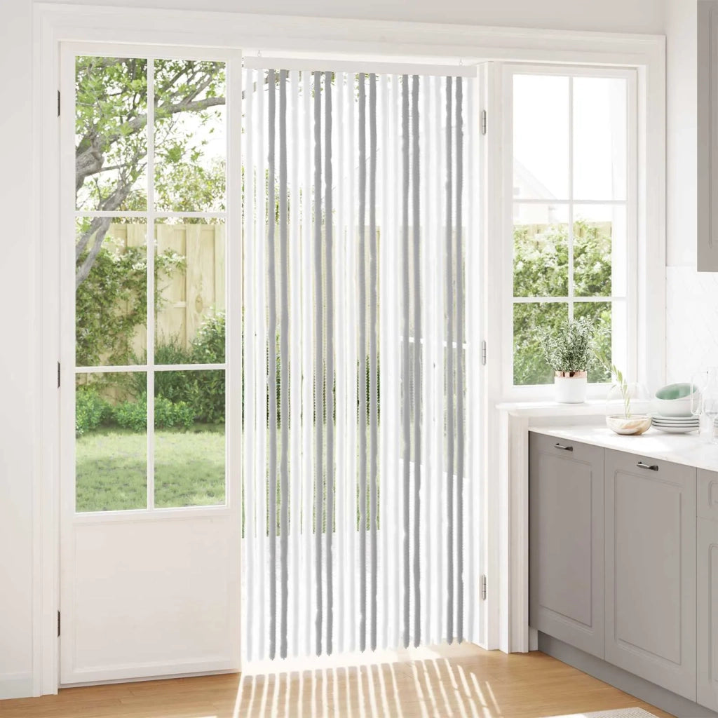 Tenda per insetti in chenille Grigio chiaro e bianco 42034416
