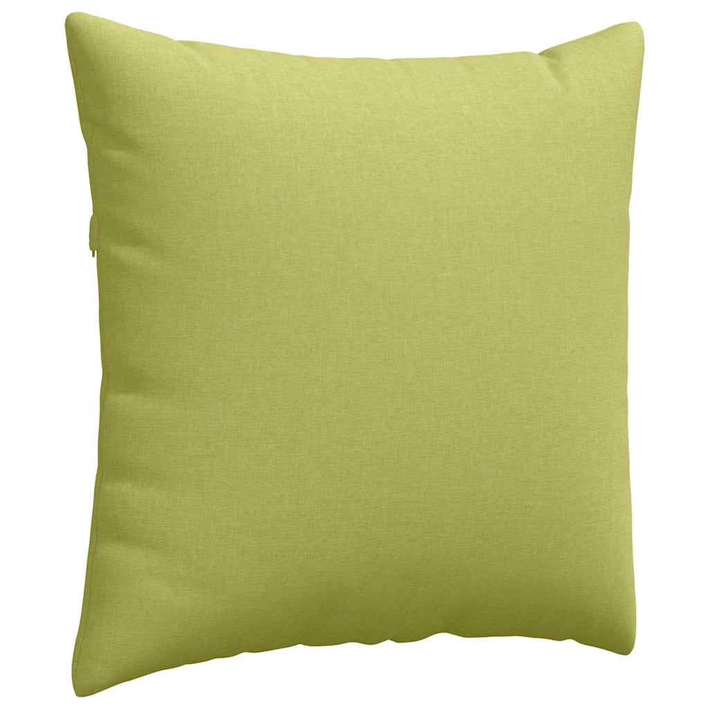 Cuscini da Divano 2 pz-Set di 2 Cuscini per Sofa Verde chiaro 60 x 60 cm Tessuto