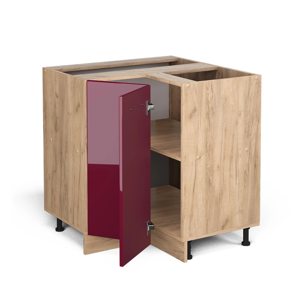 Vicco Mobile ad angolo cucina Rosso lucido 75.6 cm , PL Antracite
