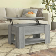 Tavolino da Salotto-Tavolino da soggiorno-Tavolo Grigio Sonoma 79x49x41 cm Legno Multistrato