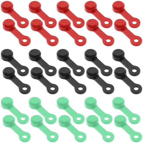 Remontluchting per Cap 30 Stuks - Doppi in Gomma - Compatibili con Shimano/SRAM/Hayes/Tektro - Duraturo - Facile da Installare - 19 x 6,5 mm - Doppi per Remo in Gomma