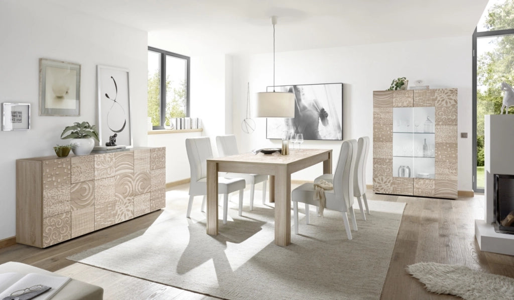 Credenza/Vetrina DENIS rovere