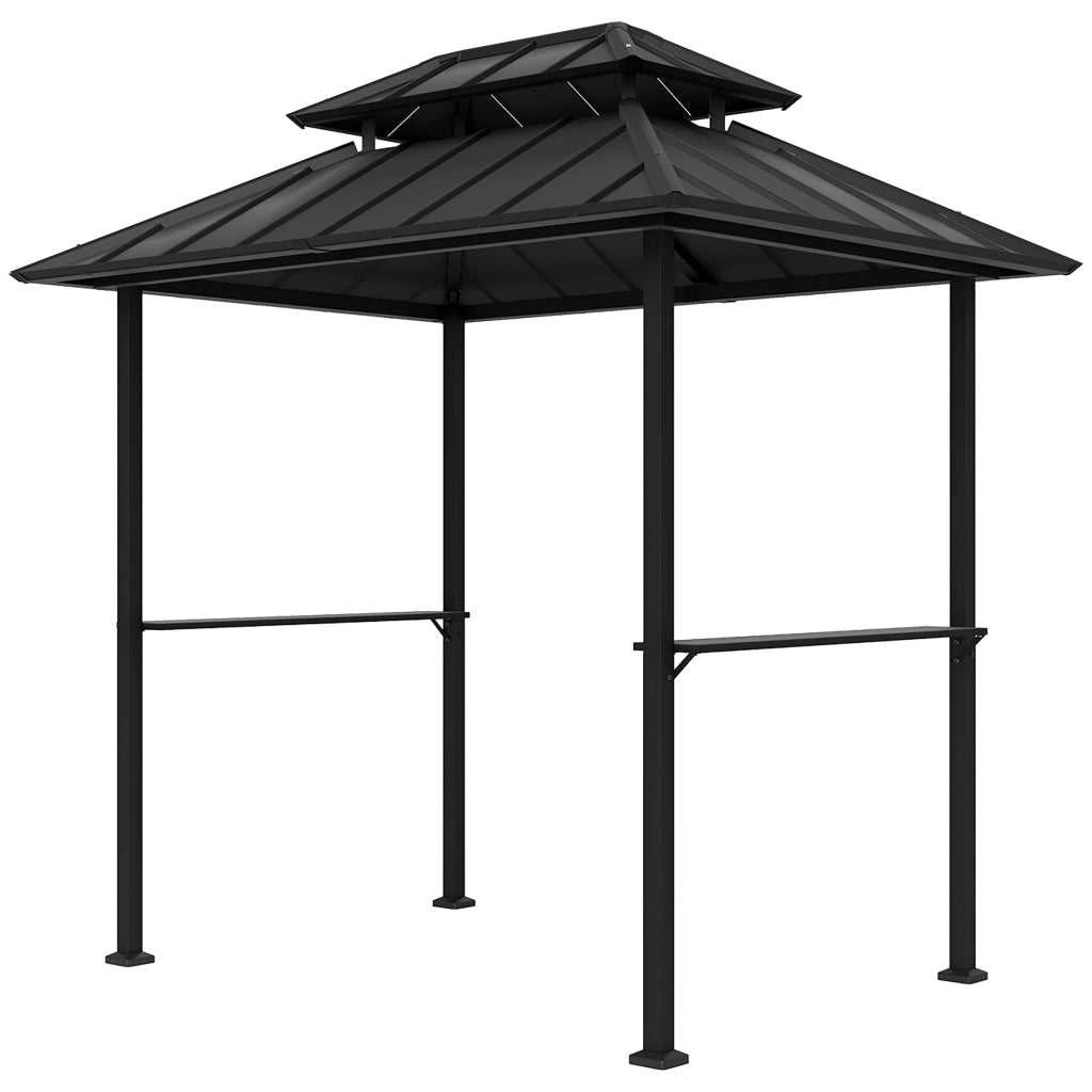 Tettoia Barbecue ¨C Minimal ¨C Nero 244x184x258 cm
