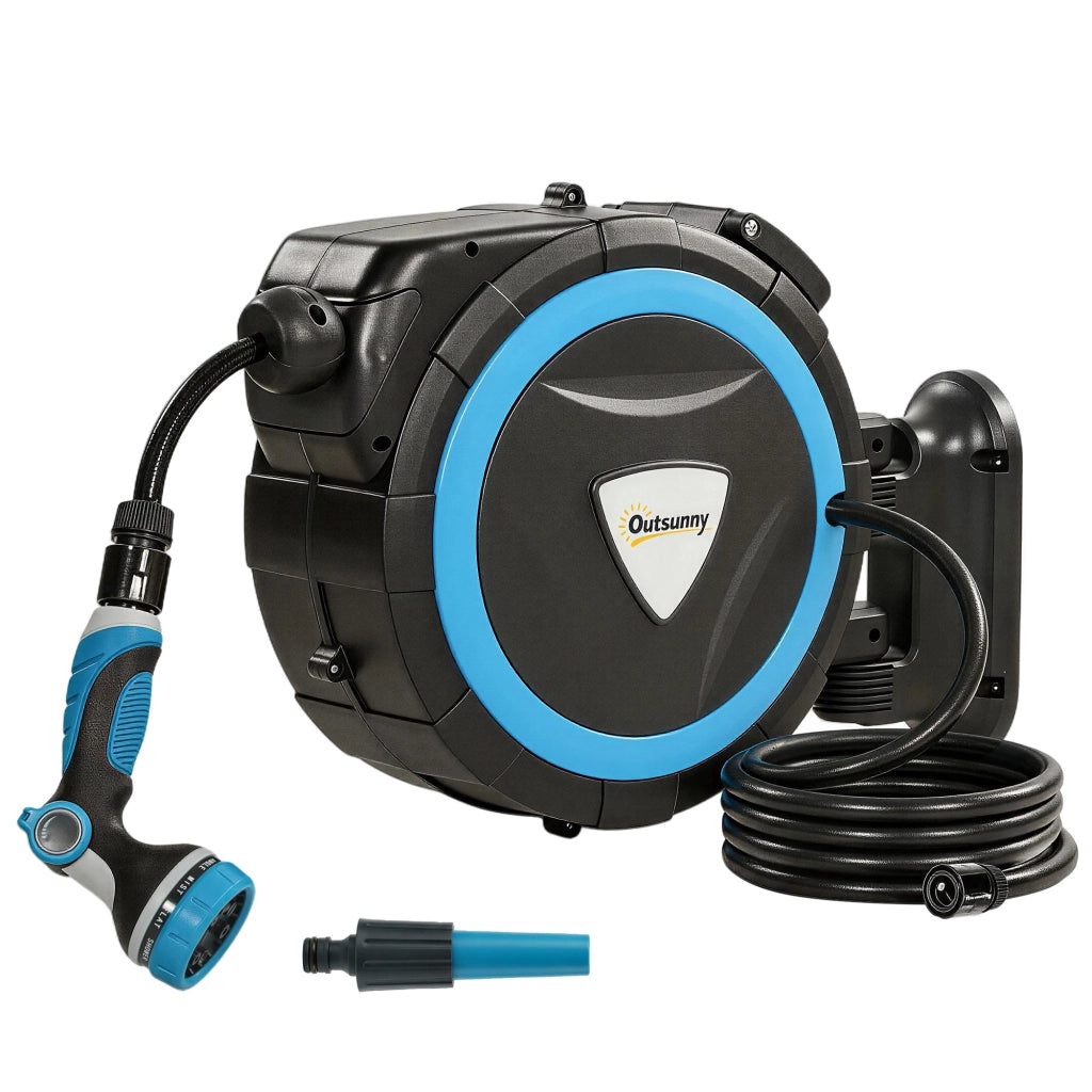 Avvolgitubo da Parete per Giardino ¨C Xylo ¨C 14+1,5m Blu Rotazione 180¡ã