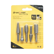 Set di 5 frese da 1/4 per legno e metallo Breckner Germany