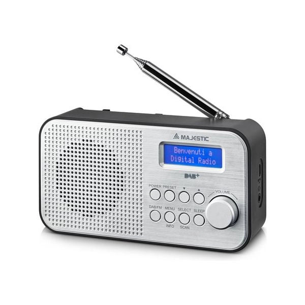Radio majestic 109194 rt 194 dab silver e black