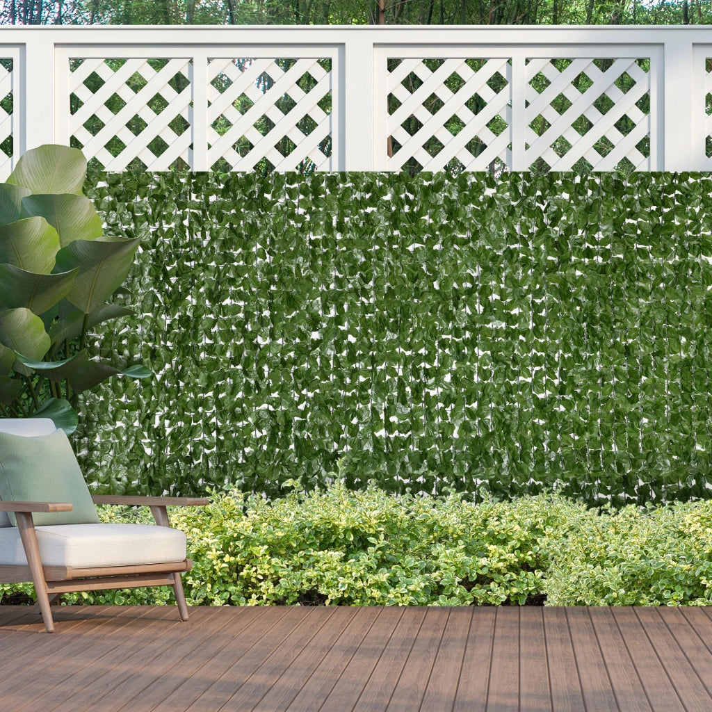 Hedge Artificiale Brise-Vue ¨C Minimal ¨C 3x1 m, Verde Scuro, Anti-UV