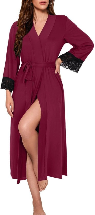 Badjas da Donna Leggero Camicia da Bagno Lunga Camicia da Bagno da Donna Leggero Camicia da Bagno da Donna Leggero con Cintura Zona Bassa Camicia da Bagno Estiva con Tasche