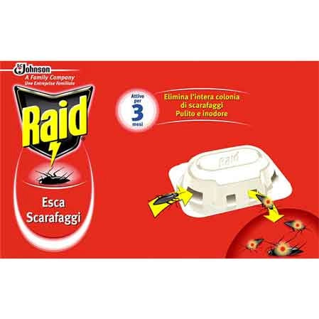 RAID ESCA PER SCARAFAGGI Confezione 6 esche - JOHNSON