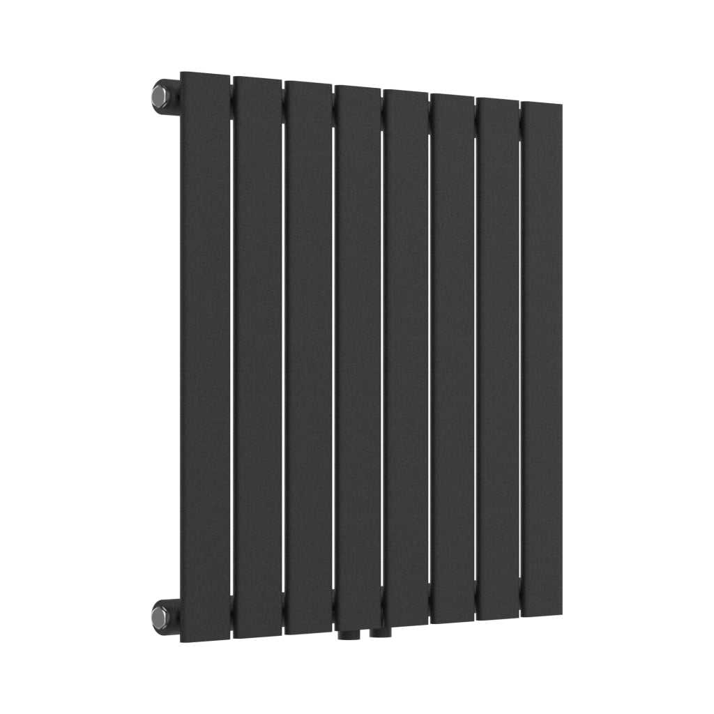 Termosifone Nore ad Acqua Calda Pannello Singolo con Elementi Piatti 60 x 60 cm - Nero [neu.haus]