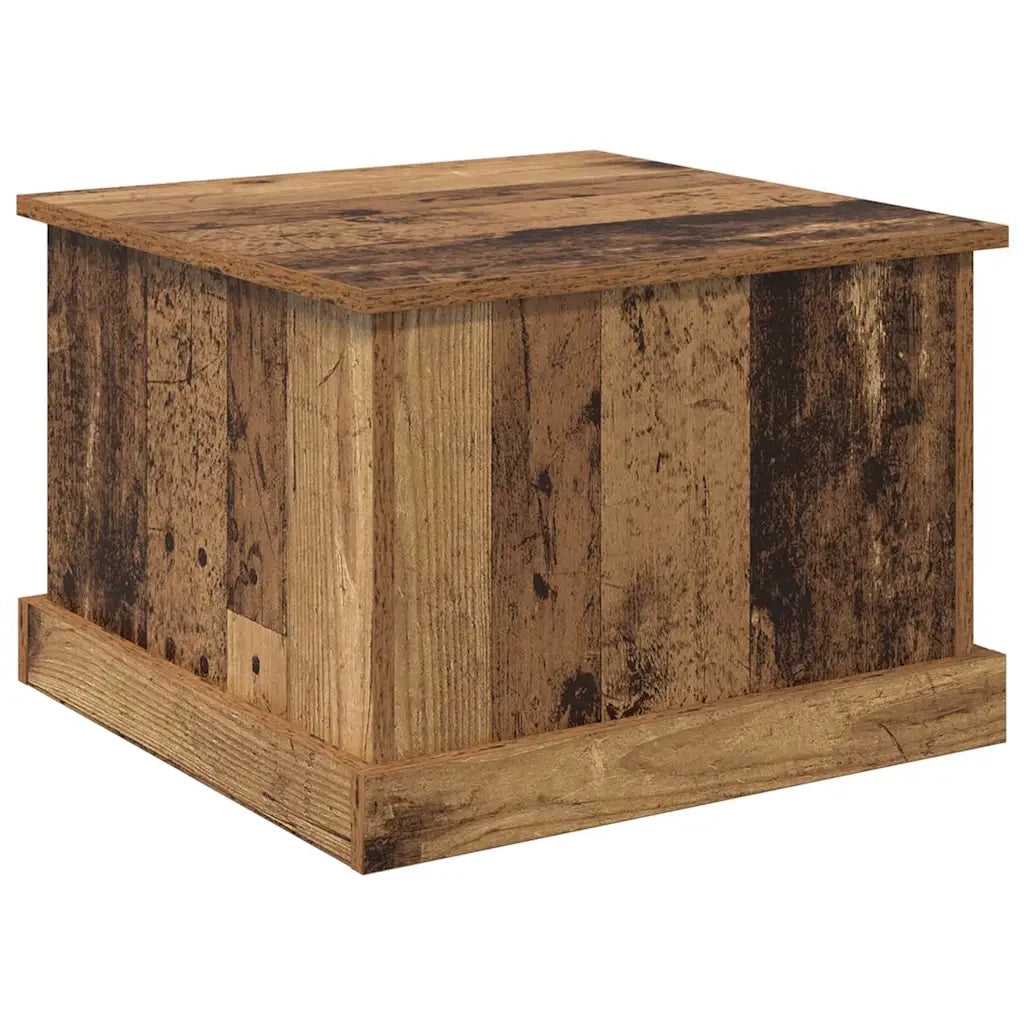 Tavolino da salotto | Tavolino da caff¨¨ | Tavolino da Soggiorno con cassetto Legno vecchio 50 x 50 x 35 cm