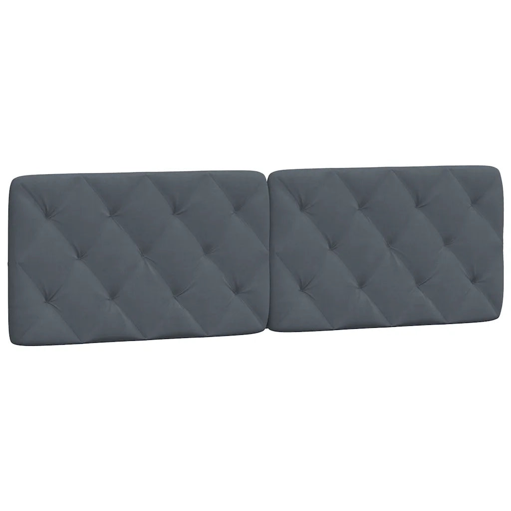 Giroletto senza Materasso-Struttura Letto Grigio Scuro 160x200 cm Velluto 552582