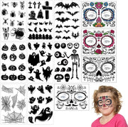 Tatuaggi per Bambini - 8 Fili - Tatuaggi Temporanei - Adesivi Acquatici per Halloween - Tatuaggi Cosplay Realistici - Facili da Applicare - Sostenibili - Tatuaggi Falsi