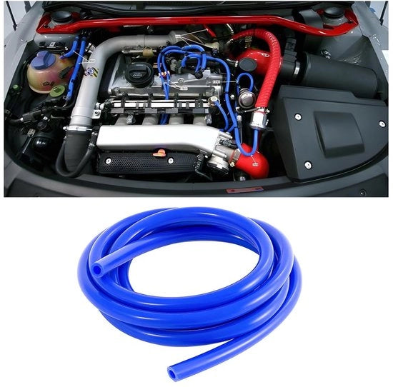 Slang di silicone 3 m - diametro interno 6 mm - alta temperatura - resistente - flessibile - adatto per trasporto aria/fluido - slang di silicone
