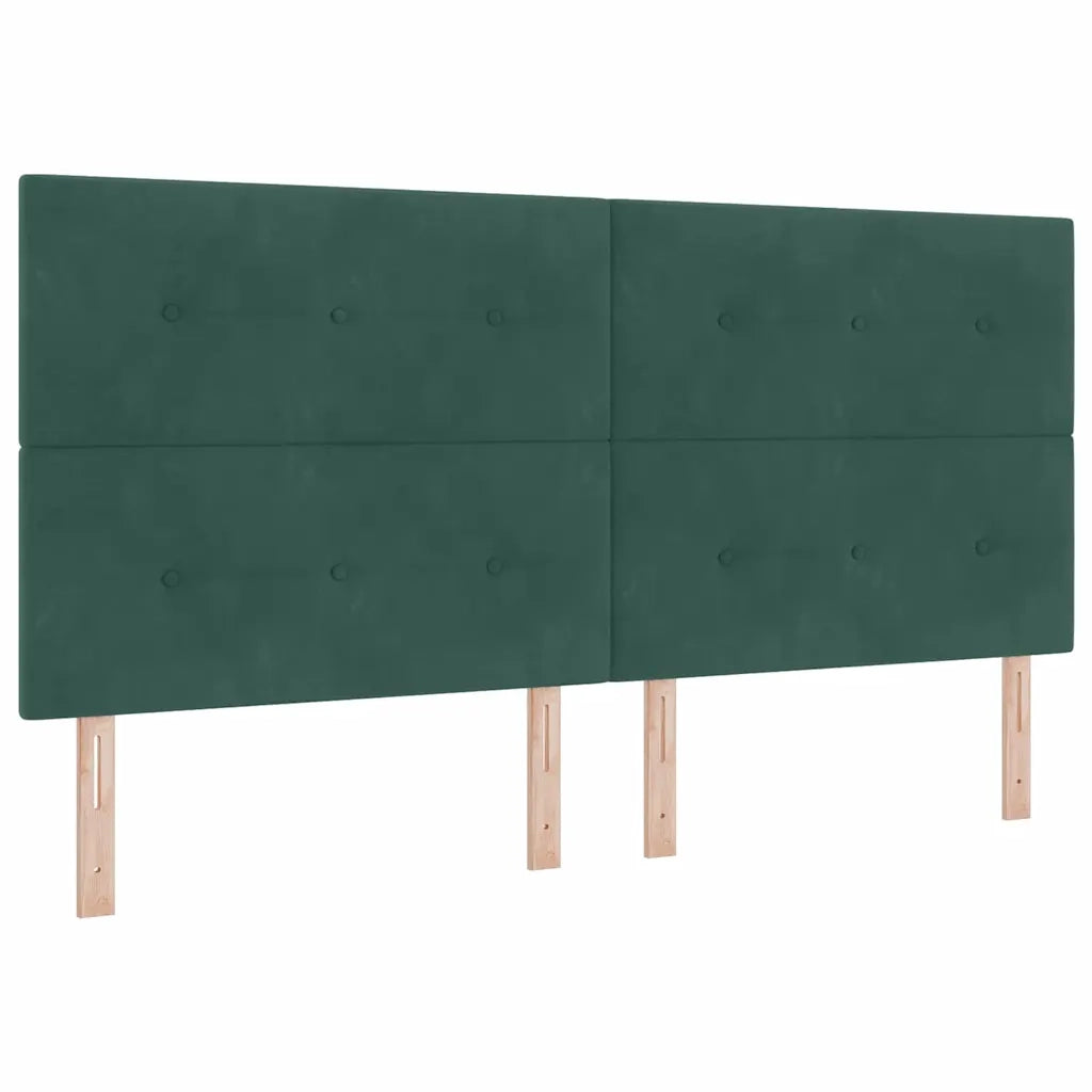 Testiera | Testata Verde Scuro 200 cm Velluto