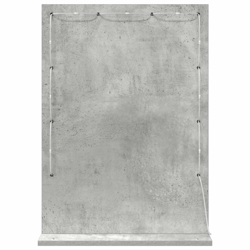 Specchio da Vanit¨¤-Specchio da Trucco Grigio cemento 70 x 50 x 18 cm