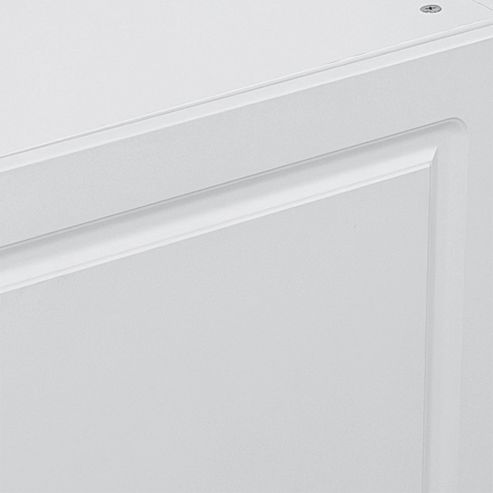 Mobile Sottolavello Cucina Componibile in Legno Boiserie Colore Bianco 3 Ante