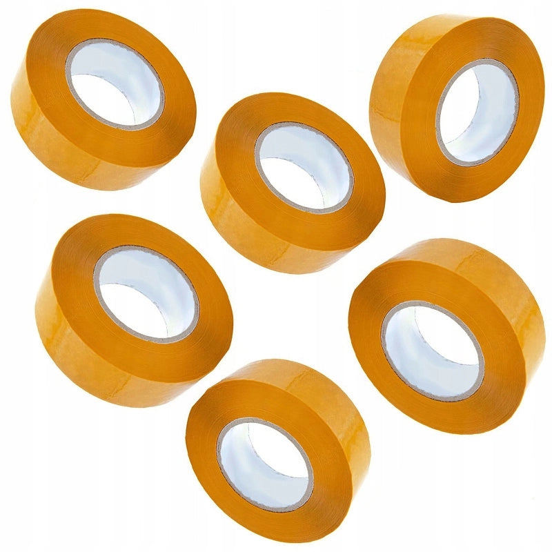Nastro Adesivo Giallo Rosfix 48mm x 50m – Alta Aderenza e Resistenza UV | Imballaggio Sicuro | Uso Domestico e Ufficio